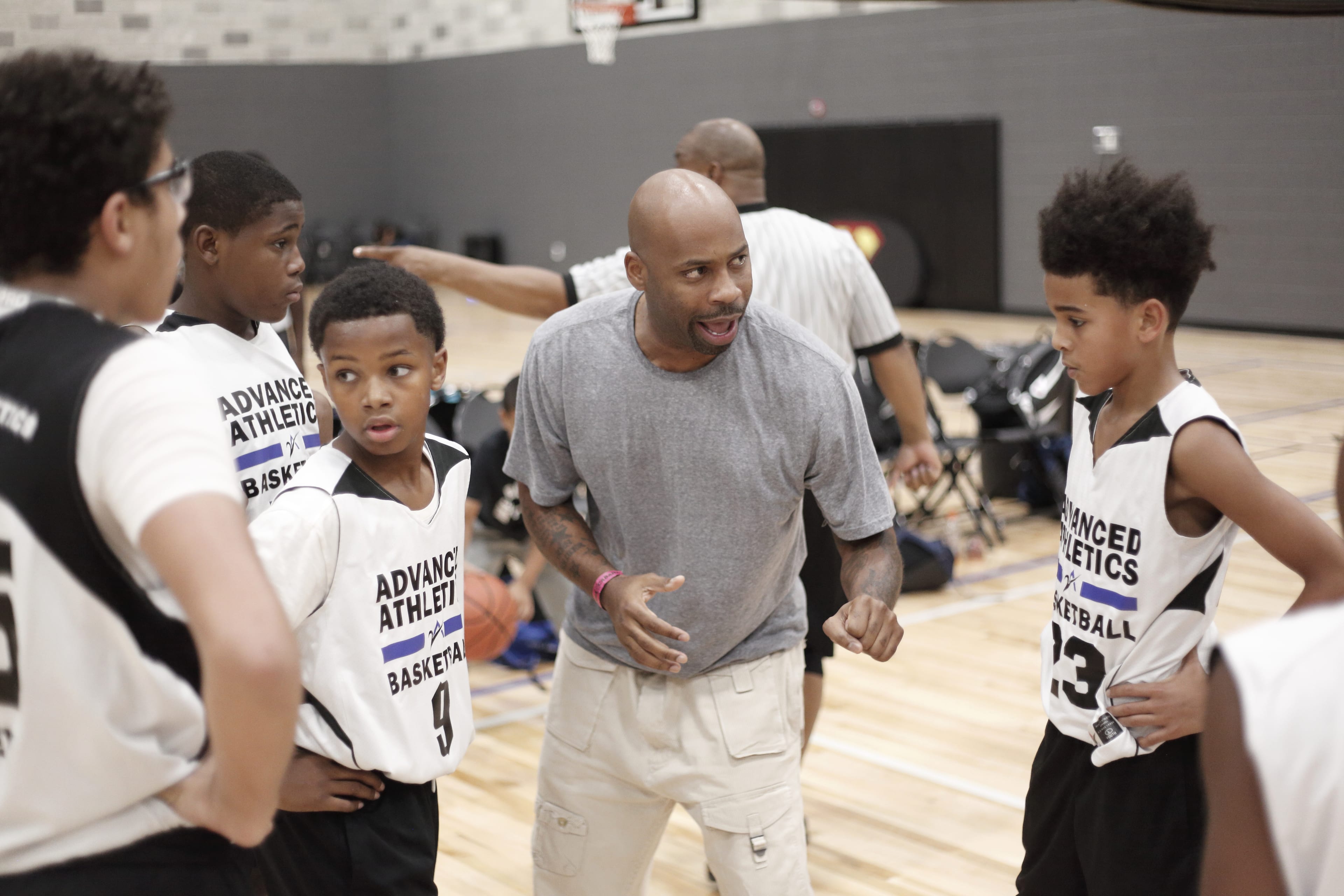 Coach in intense moment