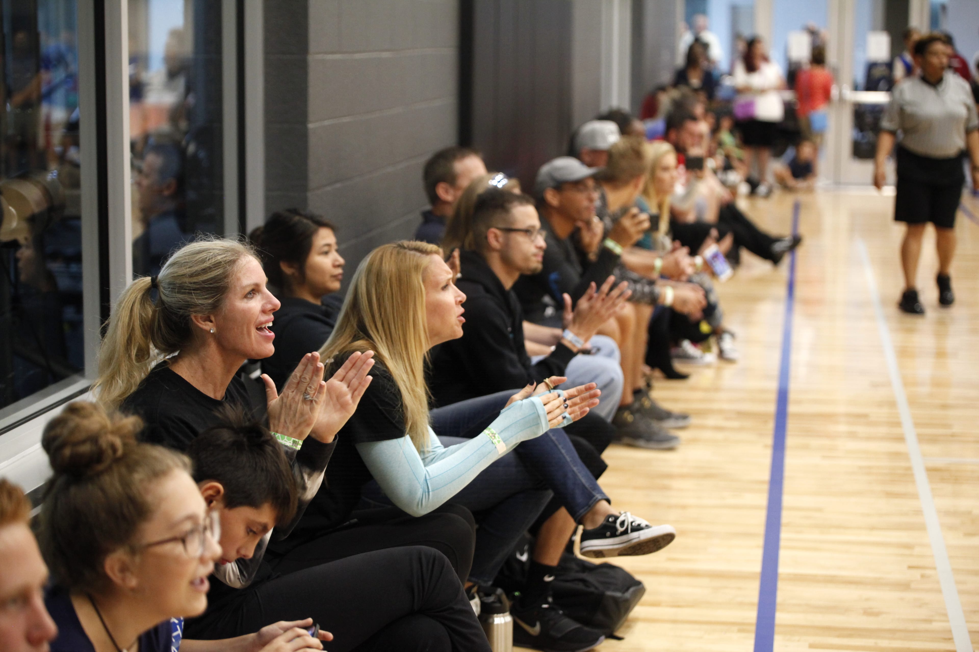 Young spectators watching