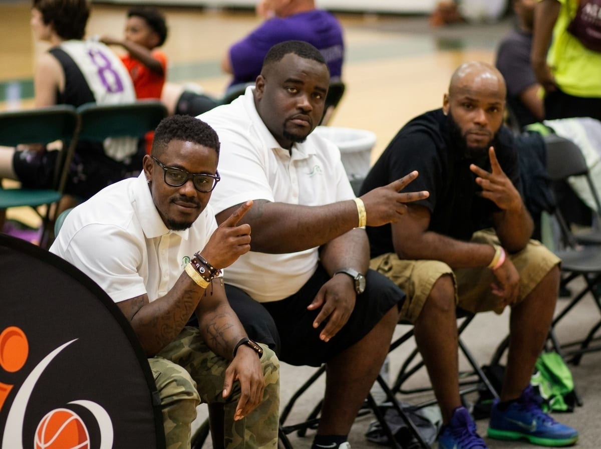 Courtside coaching moment