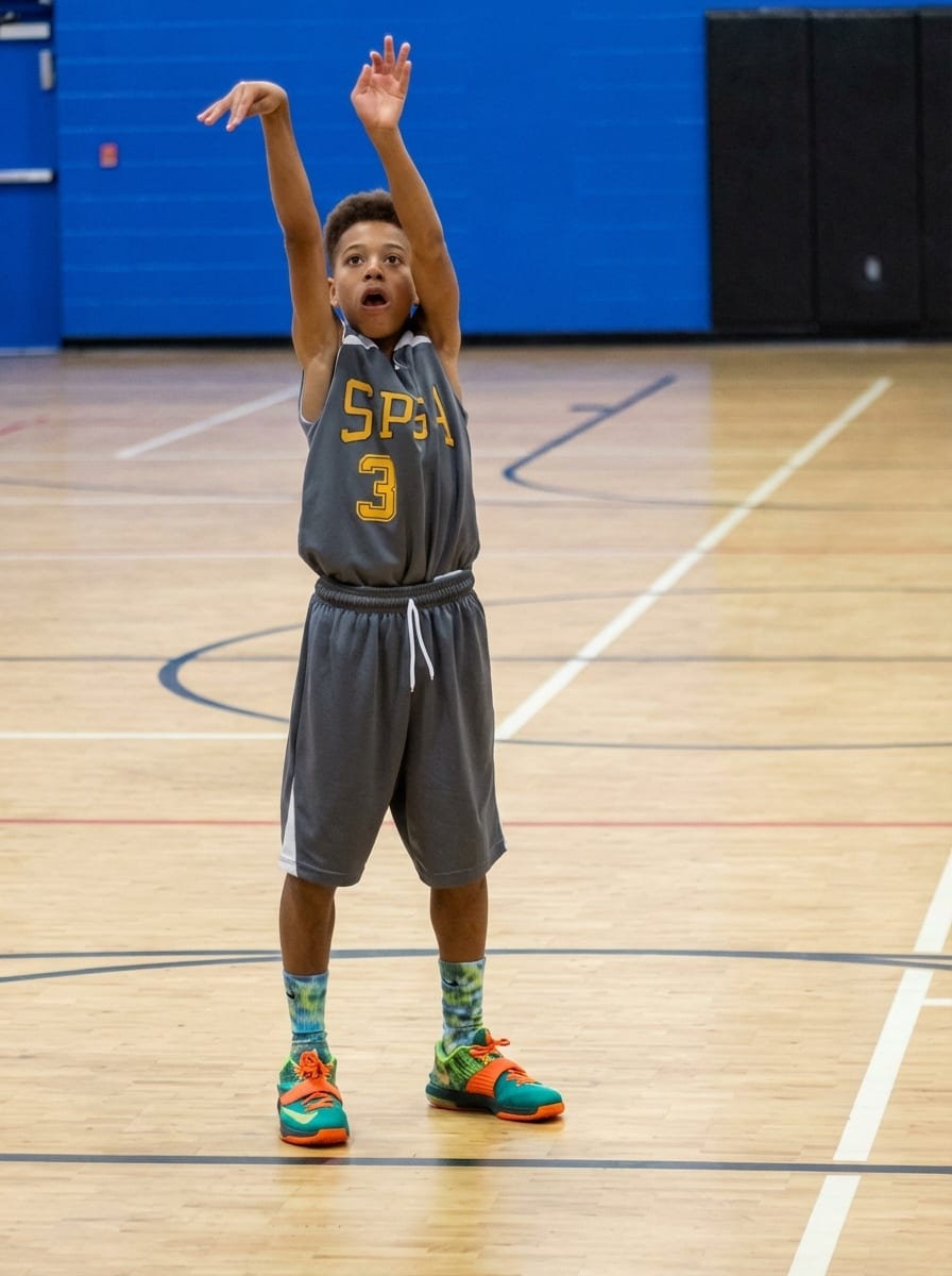 Free-throw routine, player at the line